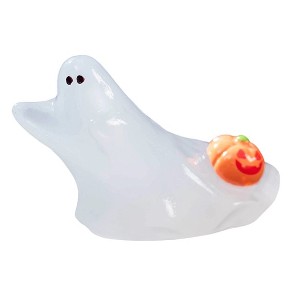 Glow in The Dark Halloween Decorations Holding Pumpkin Resin Desktop Ornament Luminous Effect Sturdy Lightweight for Living Room Bedroom Home