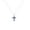 White, variant on Pure Elegance Christian Cross Round Blue Sapphire Stone 925 Silver 14K Yellow Gold Over Pendant Necklace For Women