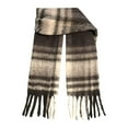 thumbnail image 4 of HOWPAY Womens Scarf Lightweight Classical Plaid Long Soft Thick Scarves with Fringe Warm Oversized Blanket Causal Cozy Cold Weather Fall Winter Shawl Wraps, 4 of 4