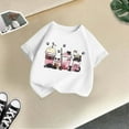 thumbnail image 5 of LRen T Shirts for Girls 6-7 Girls Floral Printed Round Neck Tees Short Sleeve Basic Tee Little Girl Cute Summer Funny Tees Toddler Girl Clothes, 5 of 5