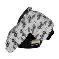thumbnail image 3 of Sigee Gray Tractor Print Multi-use Stretchy Baby Car Seat Cover - Nursing Breastfeeding Canopy, Infant Stroller and High Chair Cover, 3 of 9