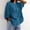Blue, variant on Endives Women's Summer Shirt Solid Color Retro Loose Medium Sleeve Cotton Linen Shirt Womens Blouse Spring Outfit