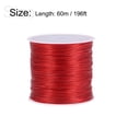 thumbnail image 2 of Unique Bargains Elastic Cord DIY Making Stretchy String Craft Wire, Burgundy, 2 Rolls, 2 of 6