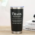 thumbnail image 4 of Chaos Coordinator Mug, Fun Birthday Gifts for Men, Boss, Assistant, Coworker, Teacher Appreciation Gifts. Thank You Gifts, Administrative Professional Day Gifts, 20 Oz Black, 4 of 6
