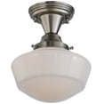 thumbnail image 3 of Meyda 9"w Revival Schoolhouse W/traditional Globe Semi-flushmount - 143957, 3 of 7