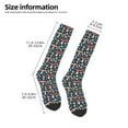 thumbnail image 5 of Easygdp Colorful Mushrooms Soccer Socks Sport Knee High Socks Calf Compression Athletic Socks for Men and Women, 5 of 9