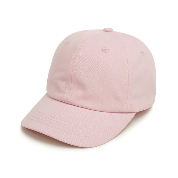 Kids profile polyester baseball cap hat, outdoor casual cap with duck tongue solid color curved brim sun hat