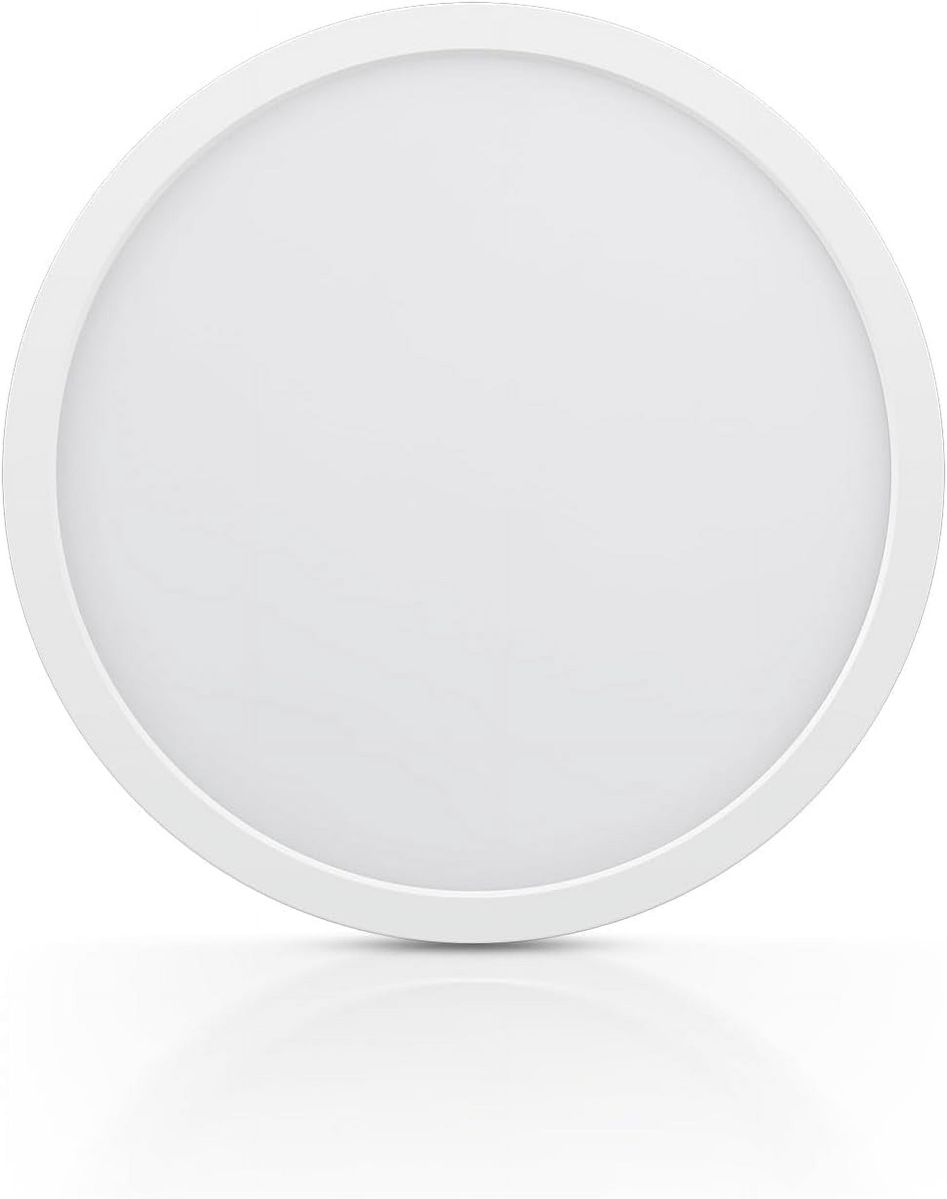RGHJAR-9 Inch Flush Mount Ceiling Light, 5 Color Temperatures Selectable, 24W 1800Lm Dimmable Ultra-Thin Round Lighting Fixture for Bedroom, Porch, Hallway, Stairwells, ETL Listed