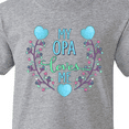 thumbnail image 4 of Inktastic My Opa Loves Me with Flowers and Hearts Youth T-Shirt, 4 of 5