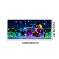 thumbnail image 3 of Christmas Garage Door Banner - Designed To Move with Door | Elegant Holiday Single Garage Door Decoration Christmas Shower Curtain （）, 3 of 4