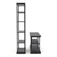thumbnail image 3 of Furniture of America Drewden Metal 2pc Console Table and Bookcase Set in Gray, 3 of 7