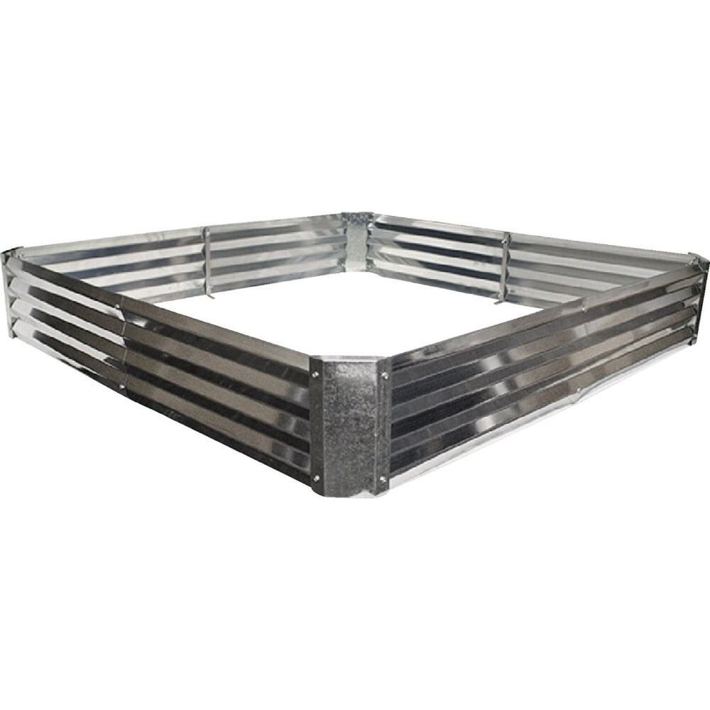 Dalen 4 Ft. x 4 Ft. Galvanized Steel Rustic Raised Bed Garden RRBG-4