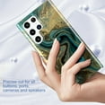thumbnail image 4 of TECH CIRCLE for Samsung Galaxy S22 Ultra Case, TPU Painted Elegant Fashion Marble Pattern Durable Shockproof Protective Case for Samsung S22 Ultra 6.8" 2022 Ladies Women Girls, Marble Yellow, 4 of 7