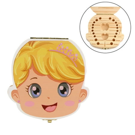 

Deals Of The Day! WQQZJJ Organization And Storage Tooth Box Organizer For Baby Milk Teeth Save Wood Storage Box For Kids Boy&Girl Gifts On Clearance