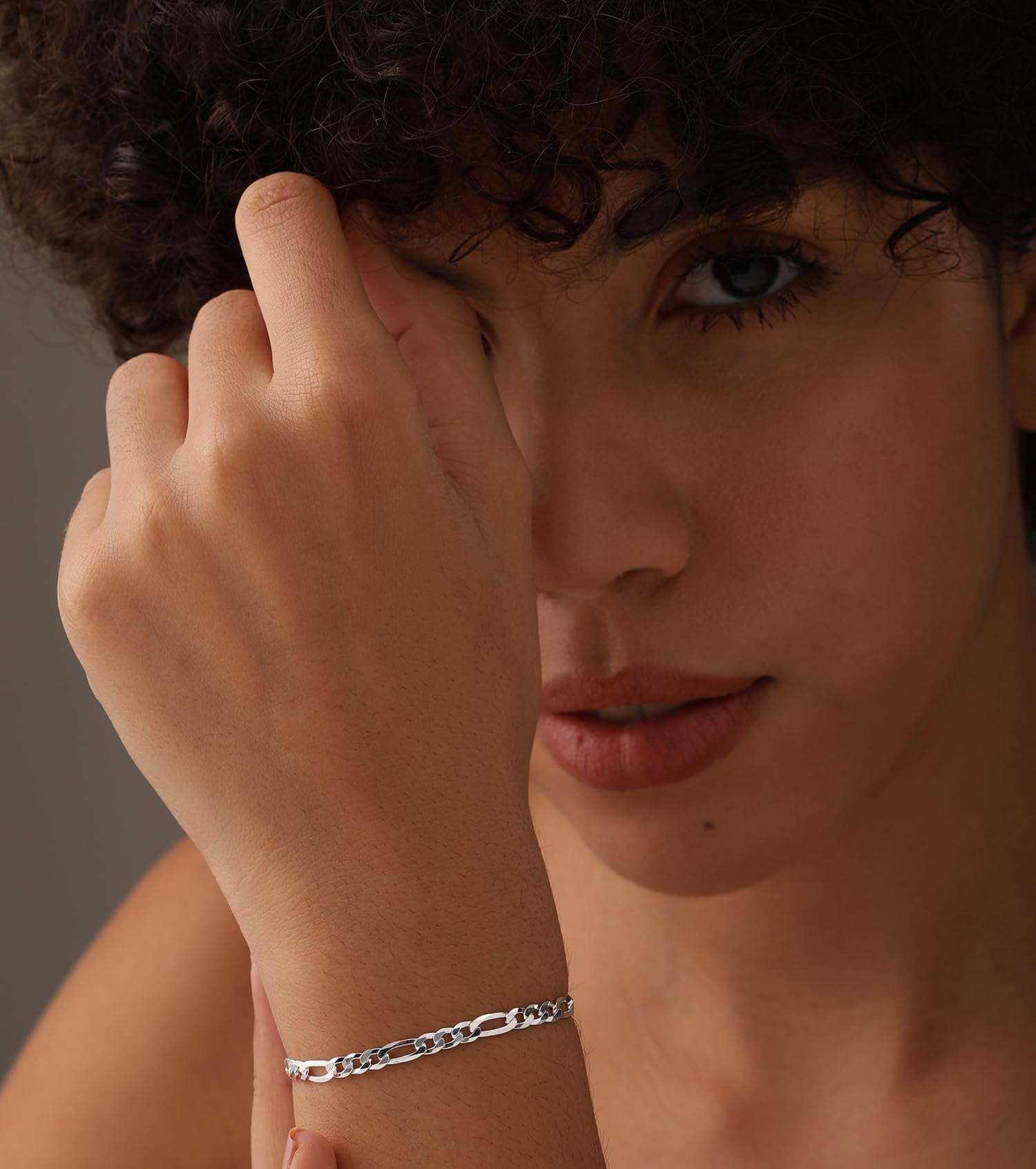 LeCalla Solid 925 Sterling Silver Figaro Chain Bracelet for Men and Women | Italian 4MM Diamond-Cut Figaro Link Chain Bracelets 7" Inches