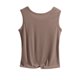 thumbnail image 5 of TaTaai Summer Women's Sleeveless Round Neck Tank Top, Fashion Casual Solid Style, Cool Wearing Experience, Ideal for Home Office Days Gift, 5 of 5