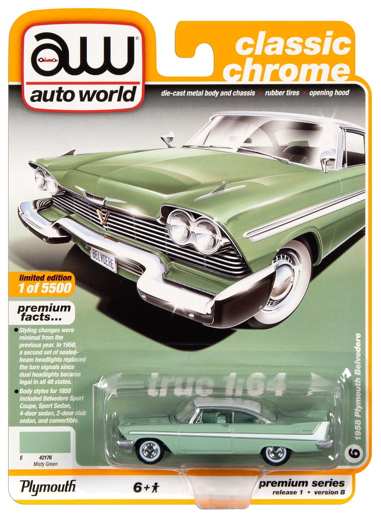 Autoworld Muscle Cars Release 5C Premium Licensed Set Of 6 Cars 1/64
