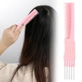 thumbnail image 2 of 1/2/3pcs Hair Pick Comb for Women Hair Styling Hairpin Double Salon Comb Back Comb Comb Steel Lift Hair Tools, 2 of 9