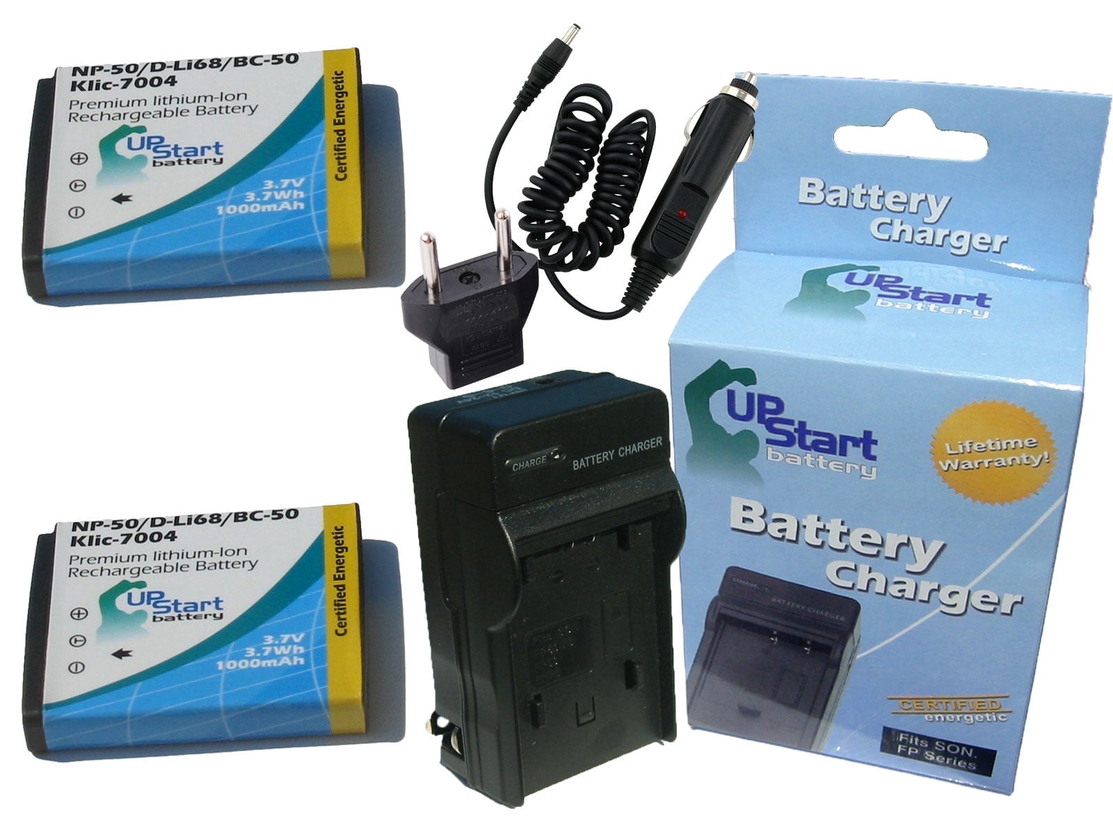 2x Pack - Canon PowerShot S90 Battery + Charger - Replacement for