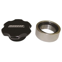 Moroso 85284 Filler Cap Kit Universal 6061-T6 Billet Aluminum Black Anodized Ste