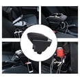 thumbnail image 1 of Reposabrazos de coche Espacio de doble capa para accesorios Car-Styling línea roja negra Cola Apoyabrazos del coche, 1 of 8