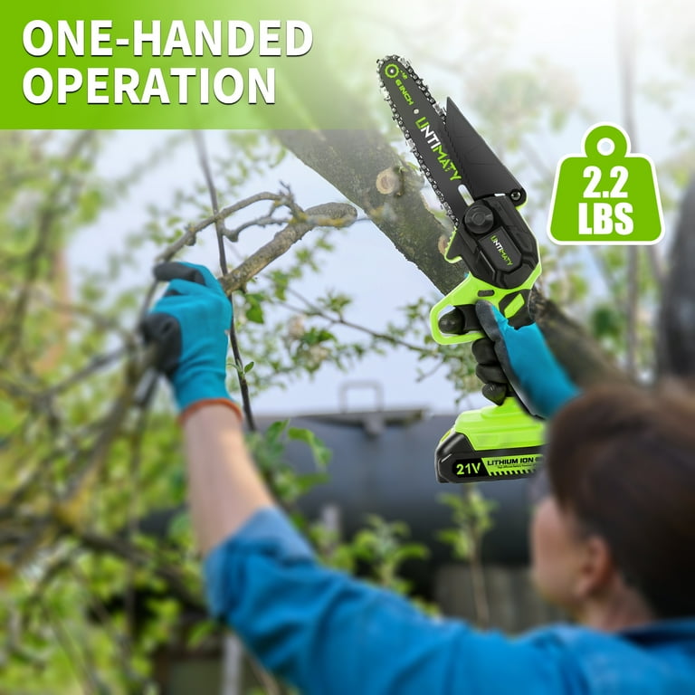 One hand cordless chainsaw hotsell