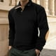 thumbnail image 1 of pstuiky camisa de manga larga para hombre, Blusa/camisa informal de manga larga con cuello y botones para hombre Tops casuales para hombres l, 1 of 5