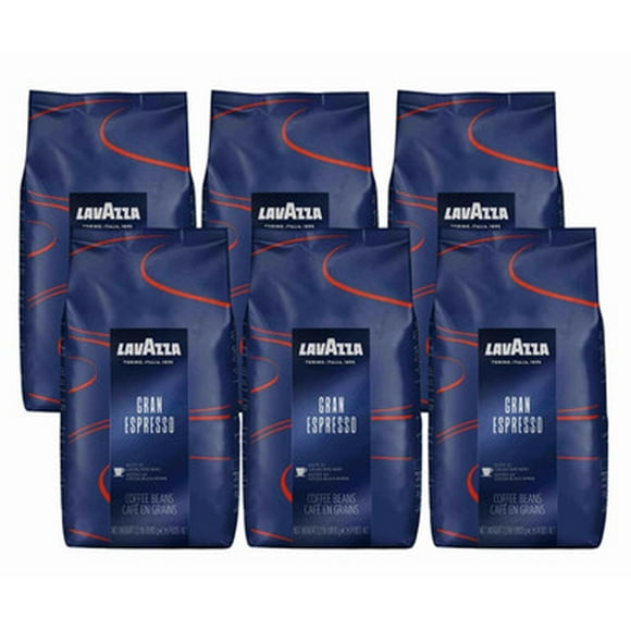 Lavazza GRAN ESPRESSO Dark Blend Rich Coffee Beans 1 Kg / 2.2 Lbs (6/Case)