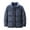 Dark Blue, variant on Lenago Quilted Jackets For Men With High Collar No Hoods Winter Parka Jackets Fleece Lining Thermal Winter Fashion Outerwear Comfortable Cozy Outerwear Thicken Puffer Jackets