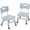 Grayish Blue, variant on JoanKaren Kids Chair Set of 2,3 Level Height Adjustable Plastic Toddler Chairs for Children Boys Girls Age 2-6,Home, Classroom, Nursery Use,Grayish Blue