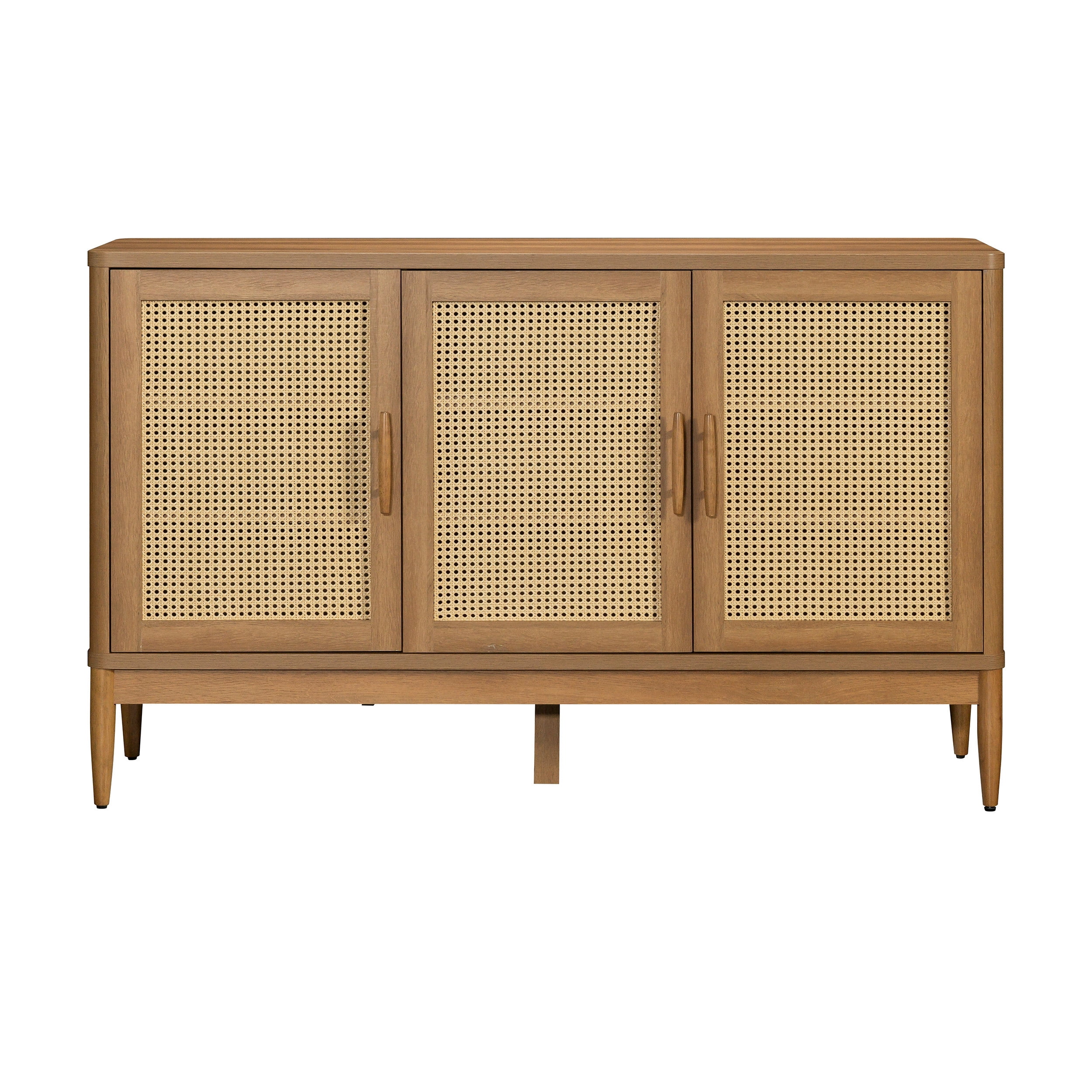 Better Homes & Gardens Springwood Caning Sideboard, Light Honey Finish