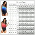thumbnail image 2 of Uhndy Gradient Two Piece Tankini for Women Tie Dye Bikini Swimsuit Square Neck Beachwear Wide Strap Comfy Bathing Suit-LQ, 2 of 6