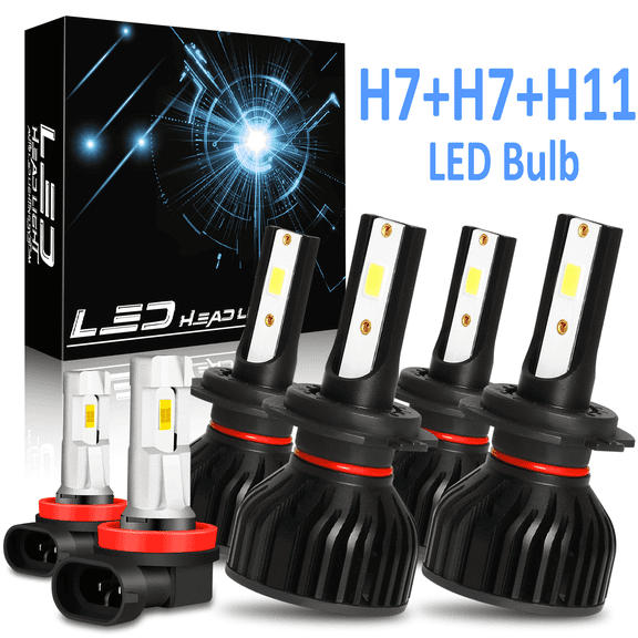 For 2012 2013 Hyundai Sonata 2011-2014 - 6X LED Headlight Hi-Lo Fog Light Bulbs Kit 6000K