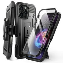 SUPCASE Unicorn Beetle Pro for 2024 Apple iPhone 16 Pro 6.3" Case with Screen Protector, [Built-in Stand & Belt-Clip] [Military-Grade Protection] Phone Case Shockproof Cover for iPhone 16 Pro, Black