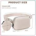 thumbnail image 3 of HAHDAXIA HVJCEZ Sacs Banane pour Femmes Hommes, Sac de Taille Mode Mini Bandoulière Ajustable pour Course, Randonnée et Voyage, a_Khaki, Petit, 3 of 6