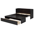 thumbnail image 5 of Queen Murphy Bed with USB Port and a Large Drawer, Murphy Cabinet Chest Bed, Queen Size Bed Frame Foldable Platform Bed for Guest Bedroom, Living Room, Office,Noisy Free, Espresso, 5 of 9