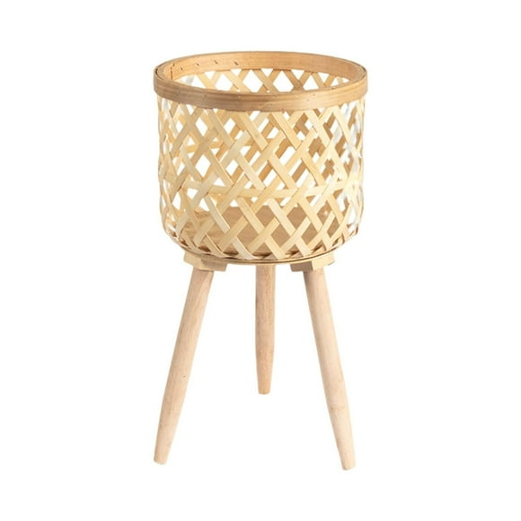 kjfeif Clearance Indoor/Outdoor Wicker Basket with Removable Legs Woven Planter Cover for All Weather Planter Container Plant Stand for Indoor Outdoor Plants Ideal Gifts for Mother's Day and Christmas