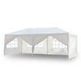 thumbnail image 1 of Canopy Tent 10x20 Ft Patio Party Tent with 6 Sides/2 Doors White Outdoor Canopy Gazebo Waterproof Folding Tent for Outdoor Party Wedding Commercial Activity Pavilion BBQ Beach Car Shelter, 1 of 12