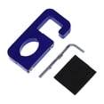 thumbnail image 1 of Gancho colgante para motocicleta Gancho doble en arco Soporte para casco de motocicleta Equipaje Bolsa para scooters bicicletas Aleación de aluminio azul Llave hexagonal Junta, 1 of 7