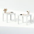 thumbnail image 5 of Furinno Classic Homey Square Nightstand, Bedside Tables, Set of 2, White, 5 of 6