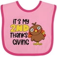 thumbnail image 3 of Inktastic It's My 2nd Thanksgiving Cute Turkey Boys or Girls Baby Bib, 3 of 4