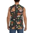 thumbnail image 4 of Pofeuu Mushroom With Snails Print Men's Muscle T-Shirt, Sleeveless, Muscle Tank, Classic Muscle Tee Top For Men Casual Sleeveless Muscle T-Shirt Trendy Clothes-Large, 4 of 7