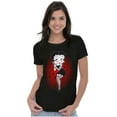 thumbnail image 3 of Betty Boop Dark Goth Tattoo Skull Women's T Shirt Ladies Tee Brisco Brands S, 3 of 6