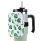 thumbnail image 3 of Estuche para botella de agua para vasos Stanley 20oz 30oz 40oz Tazas (hojas) Blanco verde, 3 of 9
