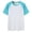 Mint Green, variant on RTKFRFLM Kids' Color Block Raglan T-Shirt Short Sleeve Pure Cotton Baseball Tee for Boys and Girls Contrast Color Uniform Top Comfortable Athletic Student Training Shirt Size 5-18