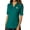 Dark Teal, variant on Womens Laughing Tears Emoji Patch Upscale Button-Down Stretch Shirt, 3XL River Blue