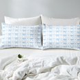 thumbnail image 3 of Blue White Bow Bedding Set Cute Bowknot Twin Comforter Cover 2 Piece,Watercolor Ribbon Bow Tie Duvet Cover Geometric Grids Bow Bed Set 1 Pillow Case, 3 of 5