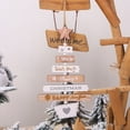 thumbnail image 6 of Sijiali Christmas Tree Wooden Hanging Ornaments Xmas Party Creative Letter Color Pendant, 6 of 10