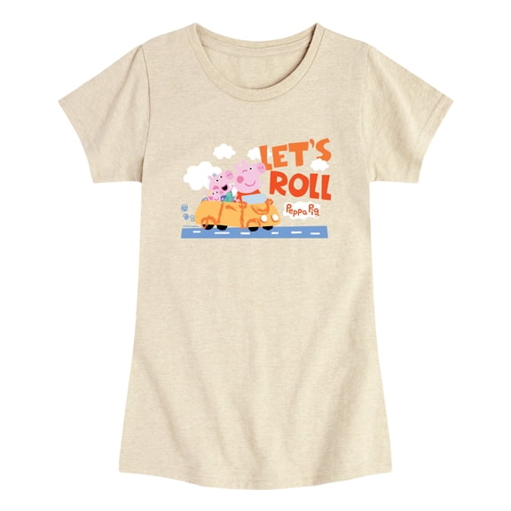 Peppa Pig - Let's Roll Toddler Short Sleeve Graphic T-Shirt