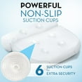 thumbnail image 5 of Basic Concepts Bath Pillow for Back and Neck Support, 3D Mesh, Relaxing Suction Cups Bathtub Cushion, 5 of 8